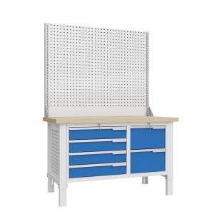 CTR 1402.S2L4.4-2 Верстак слесарный 2165x1393x743 мм